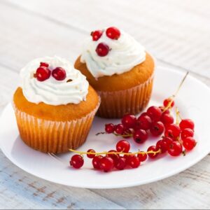 cap cakes with butter